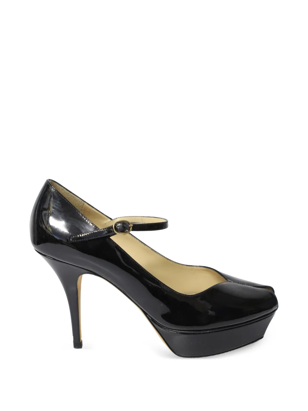 Saint Laurent Pre-Owned Mary Jane open-toe pumps - Nero