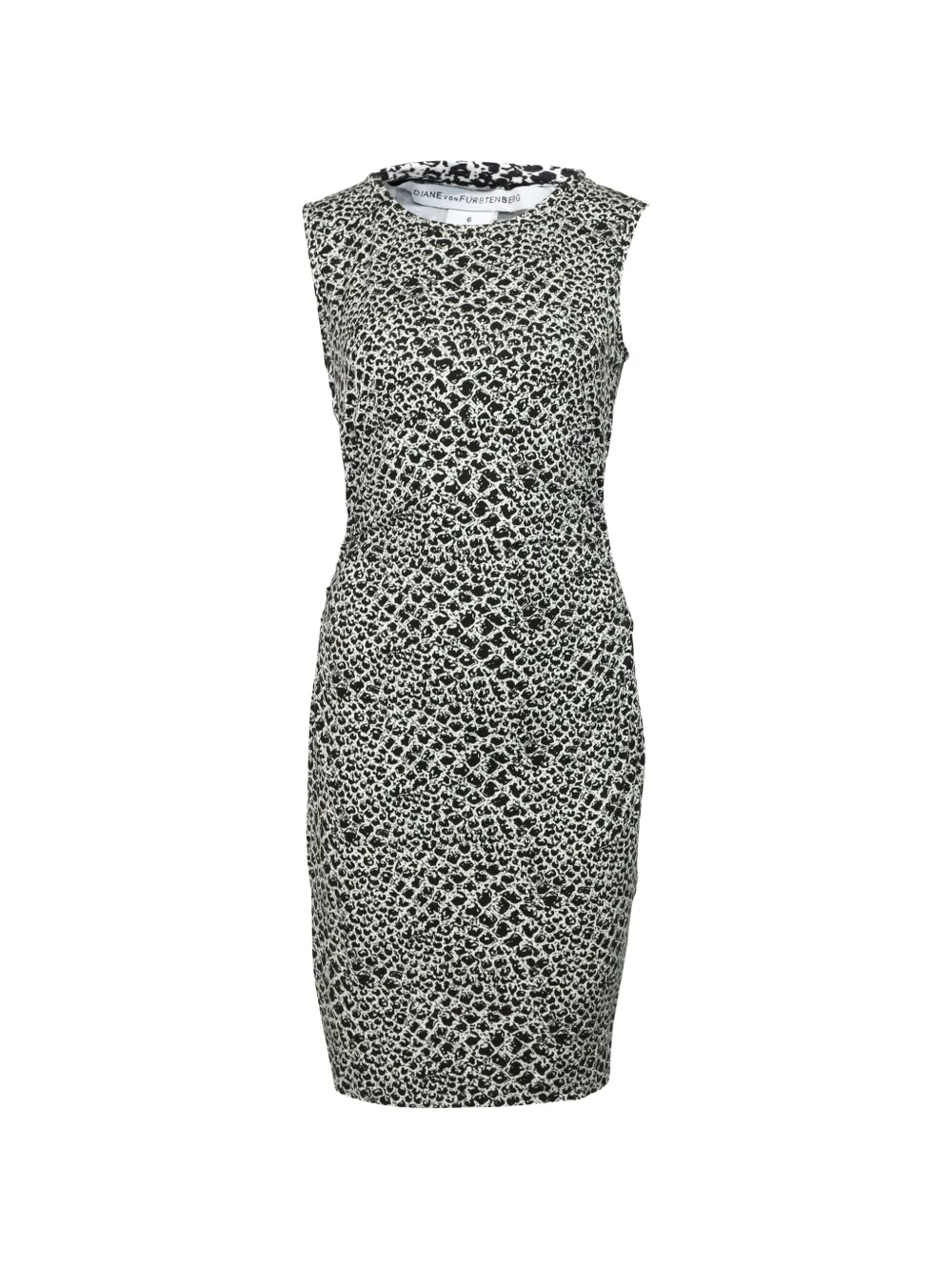 Diane Von Furstenberg Vintage animal-print midi dress - Black