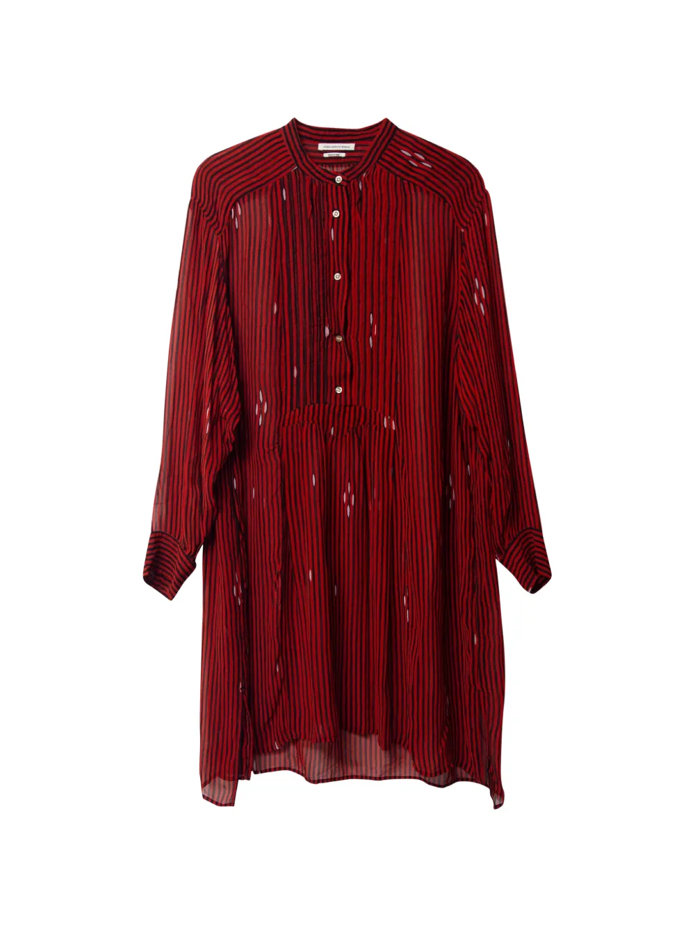 Isabel Marant Vintage striped-pattern shirt dress - Rosso