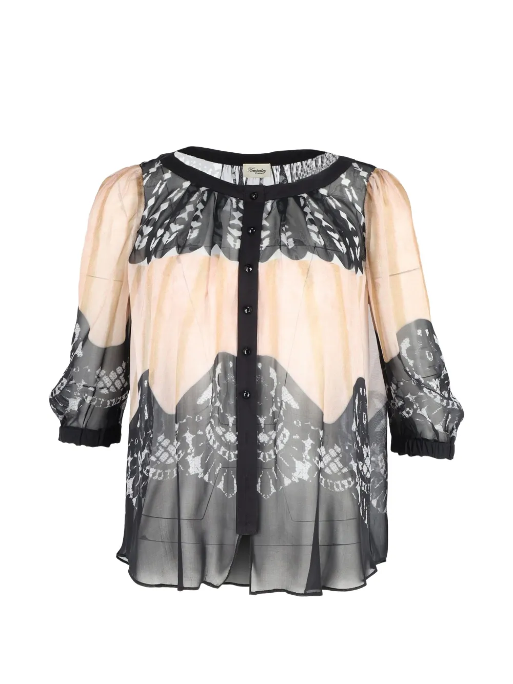 Temperley London button-up blouse - Nude
