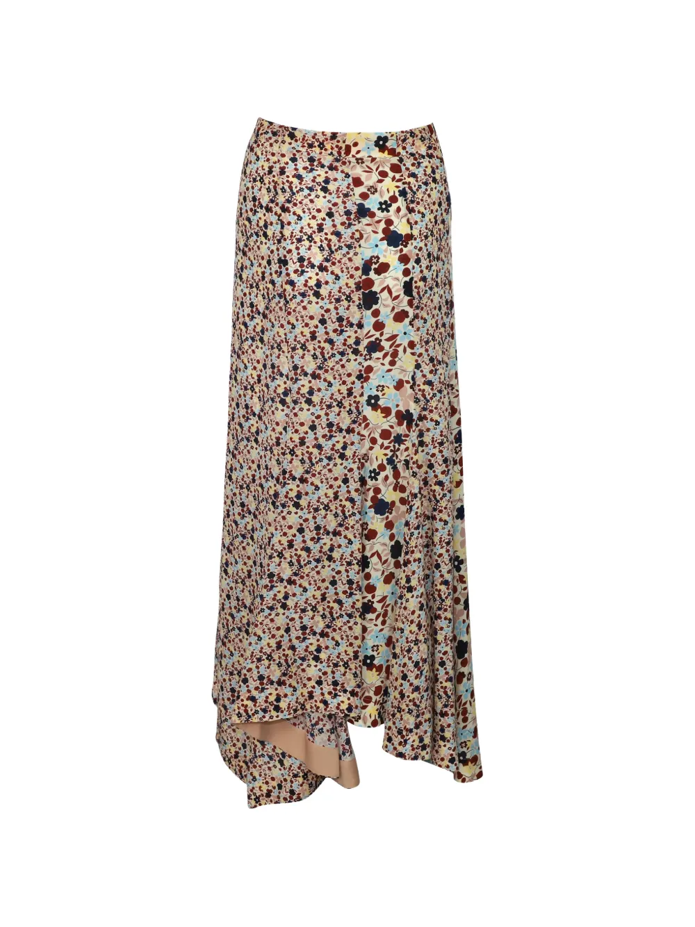 Theory asymmetric floral-print midi skirt - Toni neutri