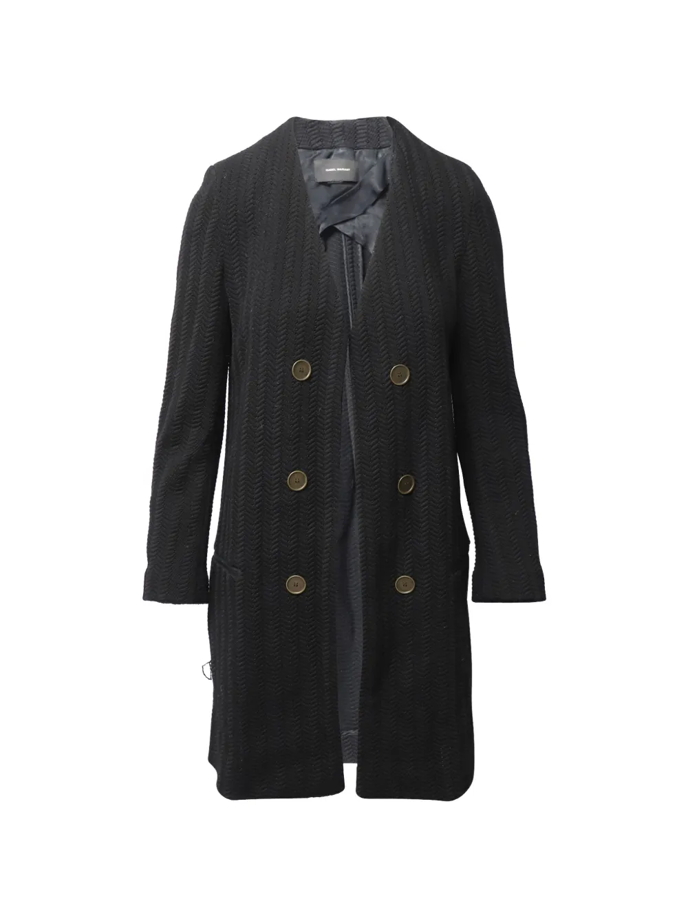 Isabel Marant Vintage open button coat - Nero
