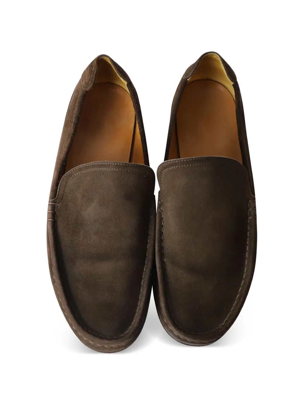  Hermès Pre-owned Suede Loafers - Brown 