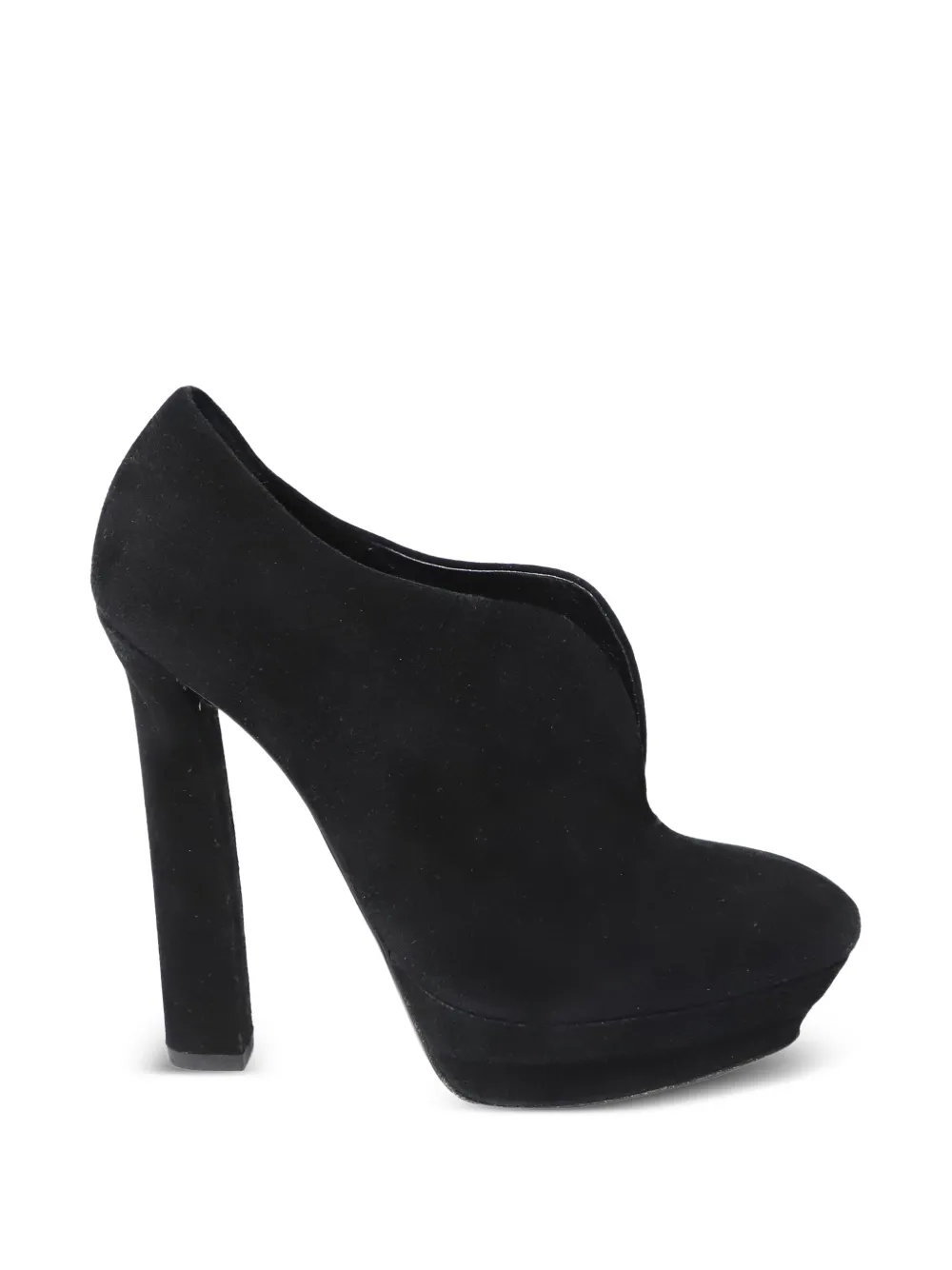 Bottega Veneta Pre-Owned suede platform pumps - Nero