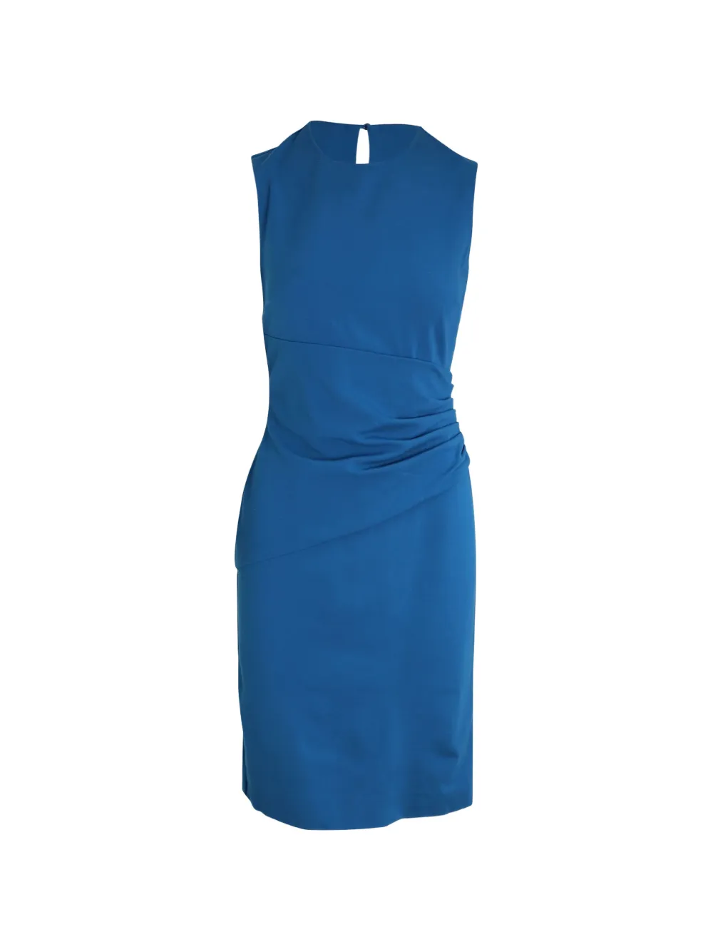 Diane Von Furstenberg Vintage sleeveless side-drape mini dress - Blu