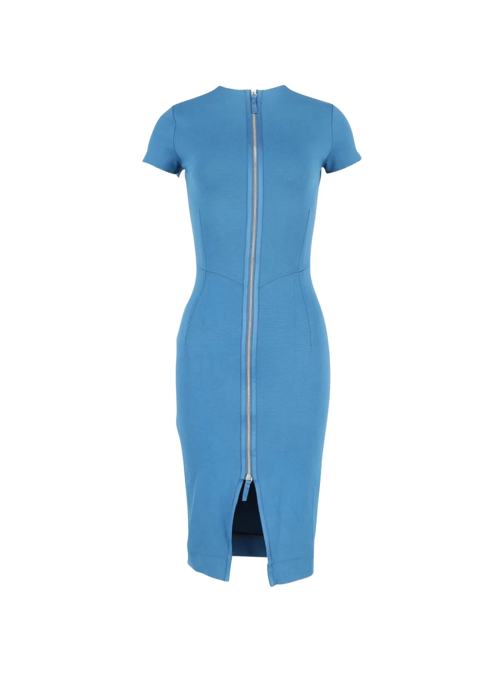 Iris & Ink zip-up midi dress - Blu