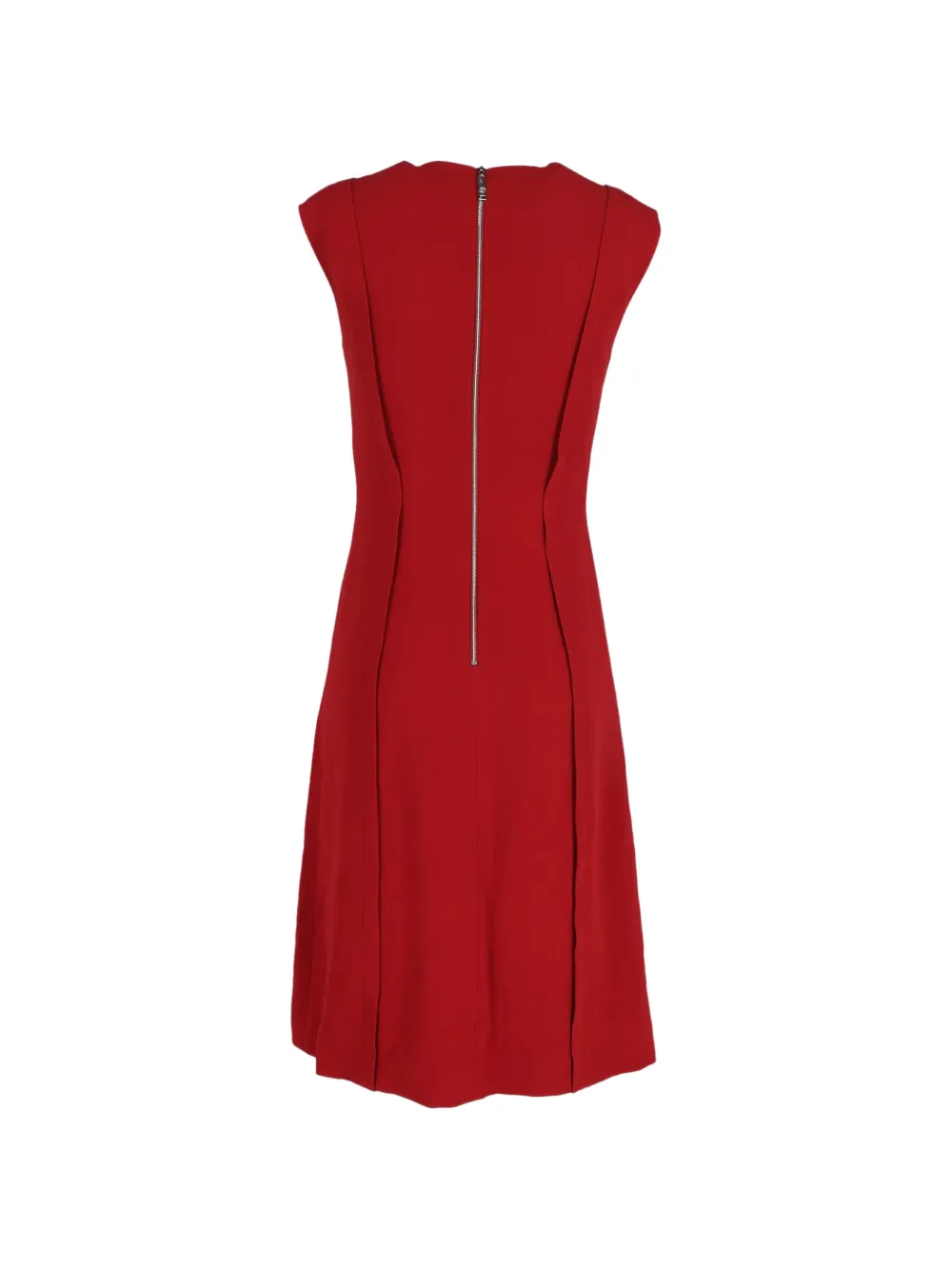 A-Line Crew-Neck Midi Dress