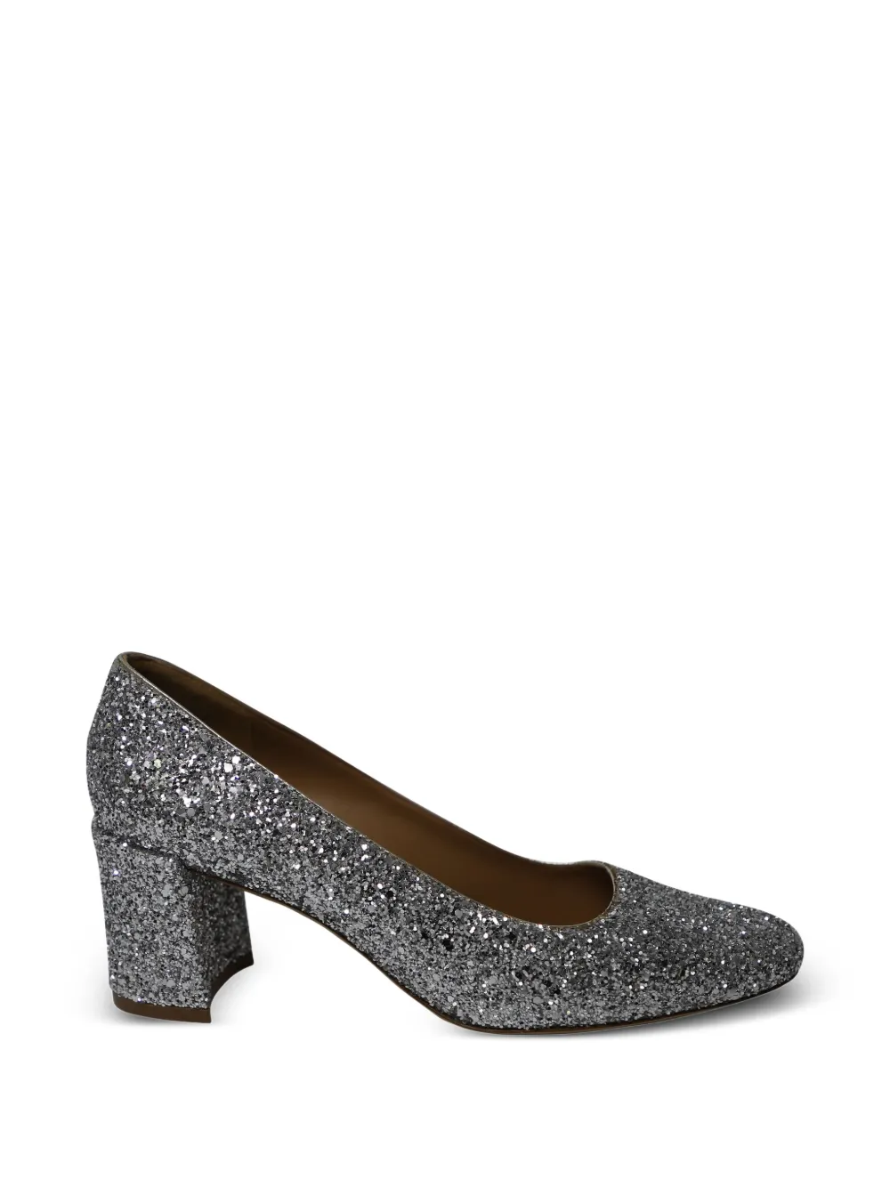 Mansur Gavriel strass-embellished round-toe pumps - Argento