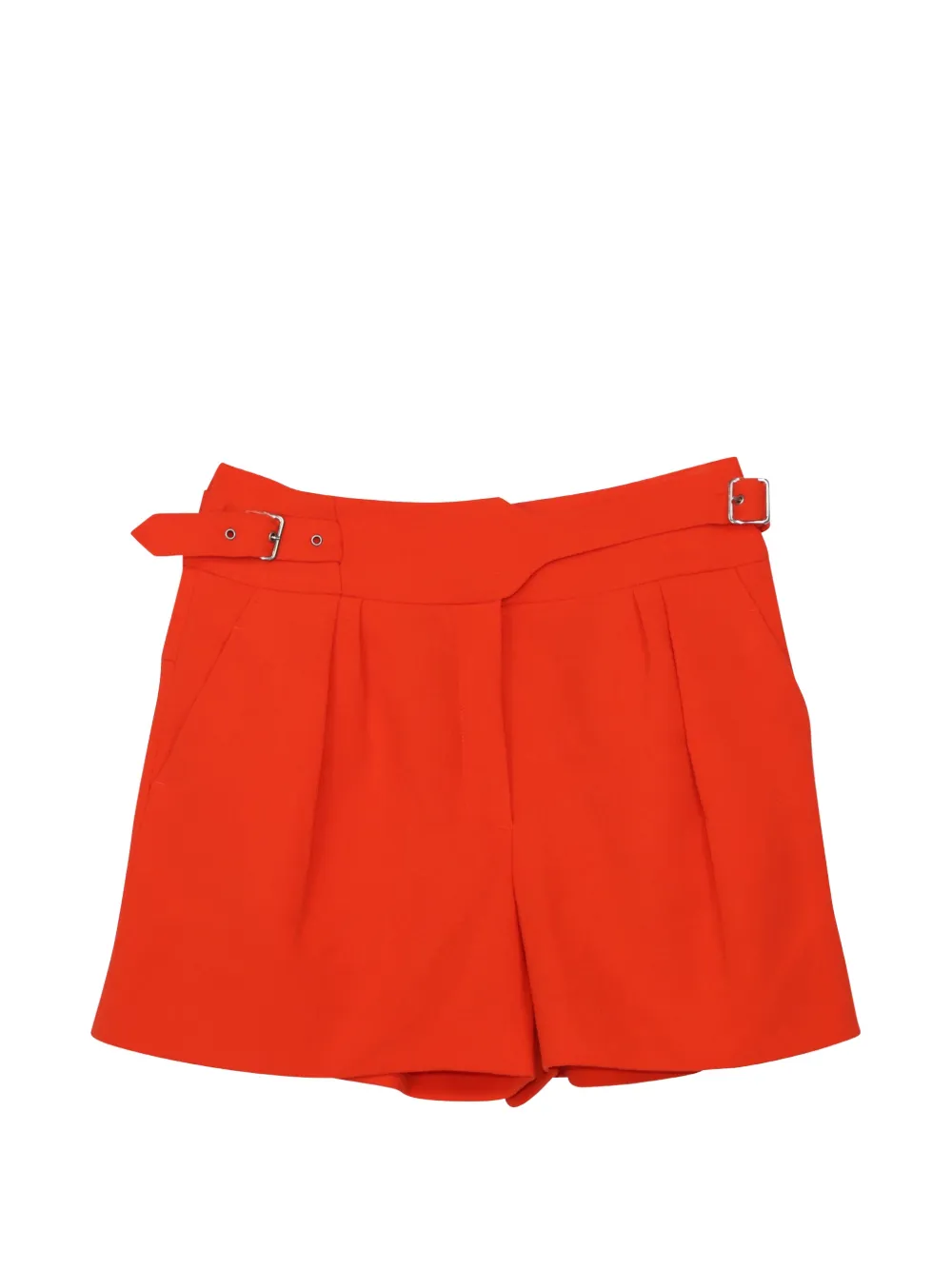 Nina Ricci Pre-Owned buckle-detail mini shorts - Arancione