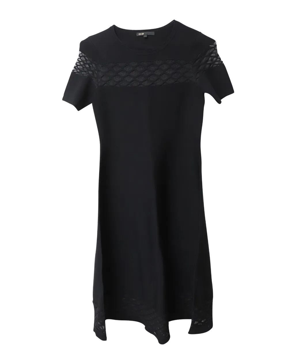 Maje short-sleeve midi dress - Nero