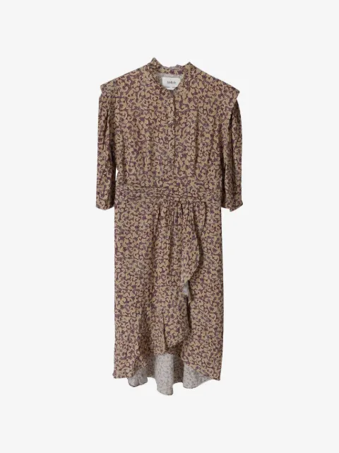 Ba&Sh vestido con estampado floral y volantes