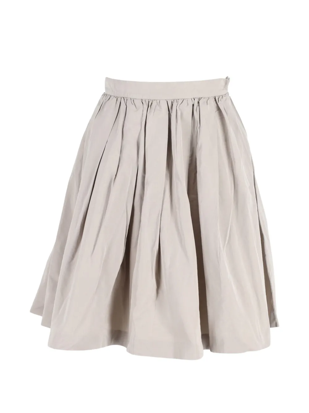 Miu Miu Pre-Owned a-line pleated midi skirt - Toni neutri