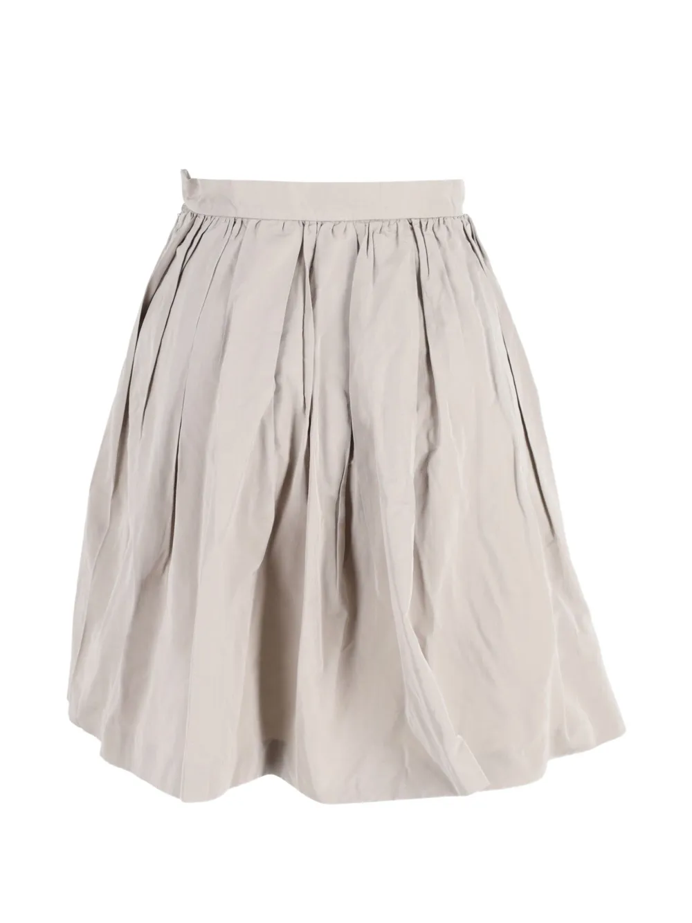 A-Line Pleated Midi Skirt