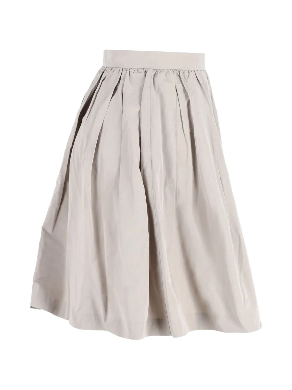 A-Line Pleated Midi Skirt