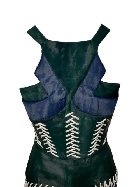 Peter Pilotto colour-block leather top