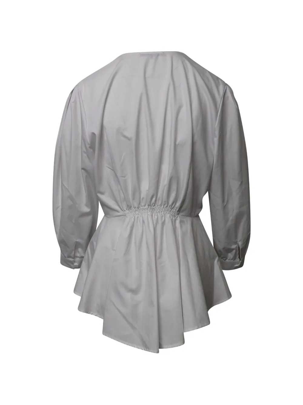 Alexa Chung Crew-neck Quarter-sleeve Shirt - Grey 