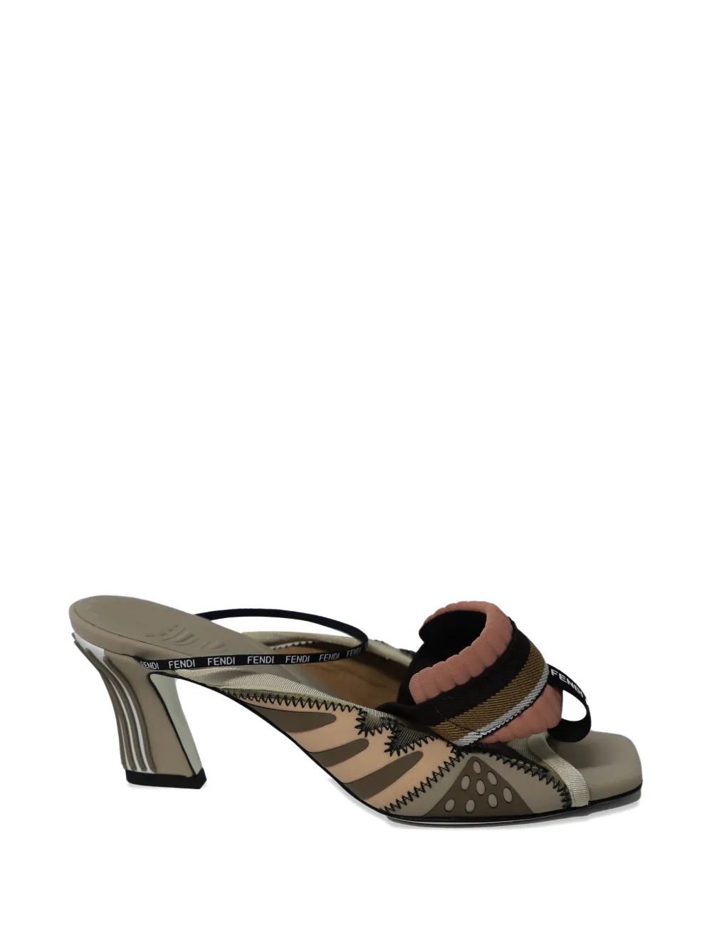Fendi Pre-Owned block-heel sandals - Toni neutri