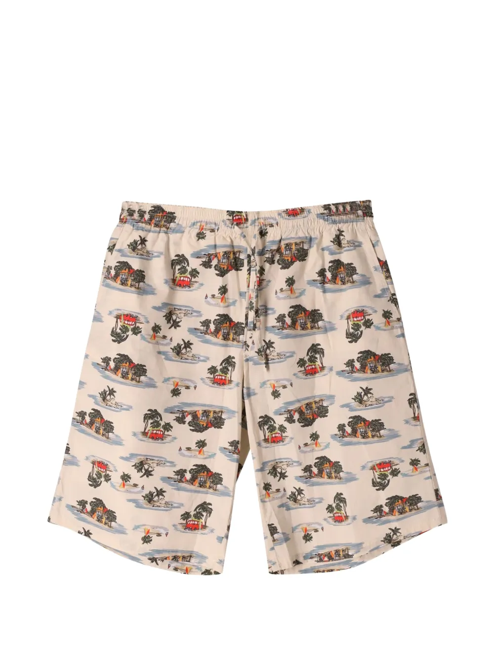 Bottega Veneta Pre-Owned printed drawstring shorts - Toni neutri