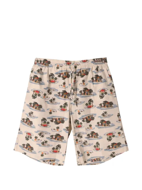 Bottega Veneta Pre-Owned printed drawstring shorts