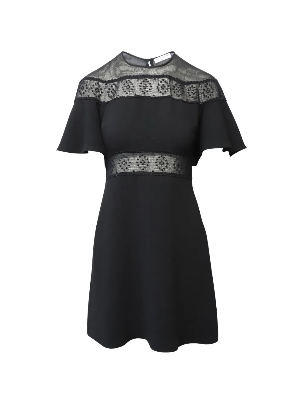 SANDRO Angie embroidered lace dress - Nero