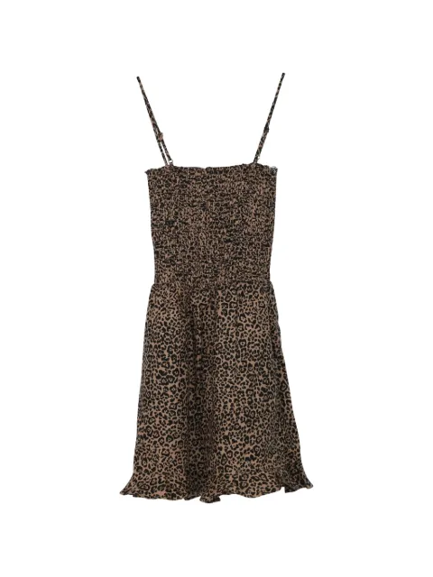 Reformation Rouen animal-print mini dress