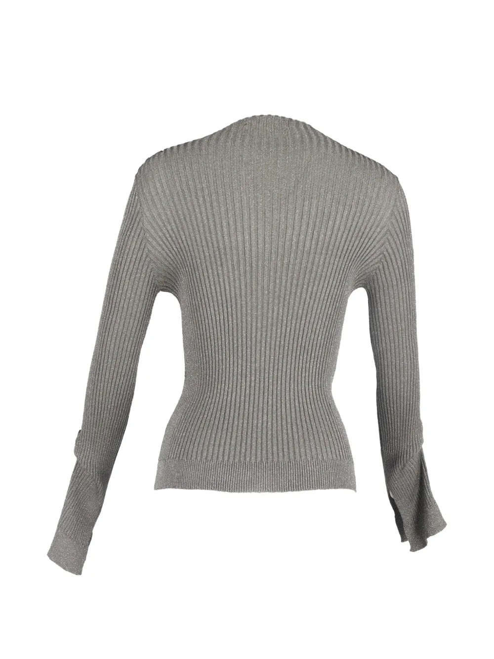 Ribbed-Knit Long-Sleeve Top