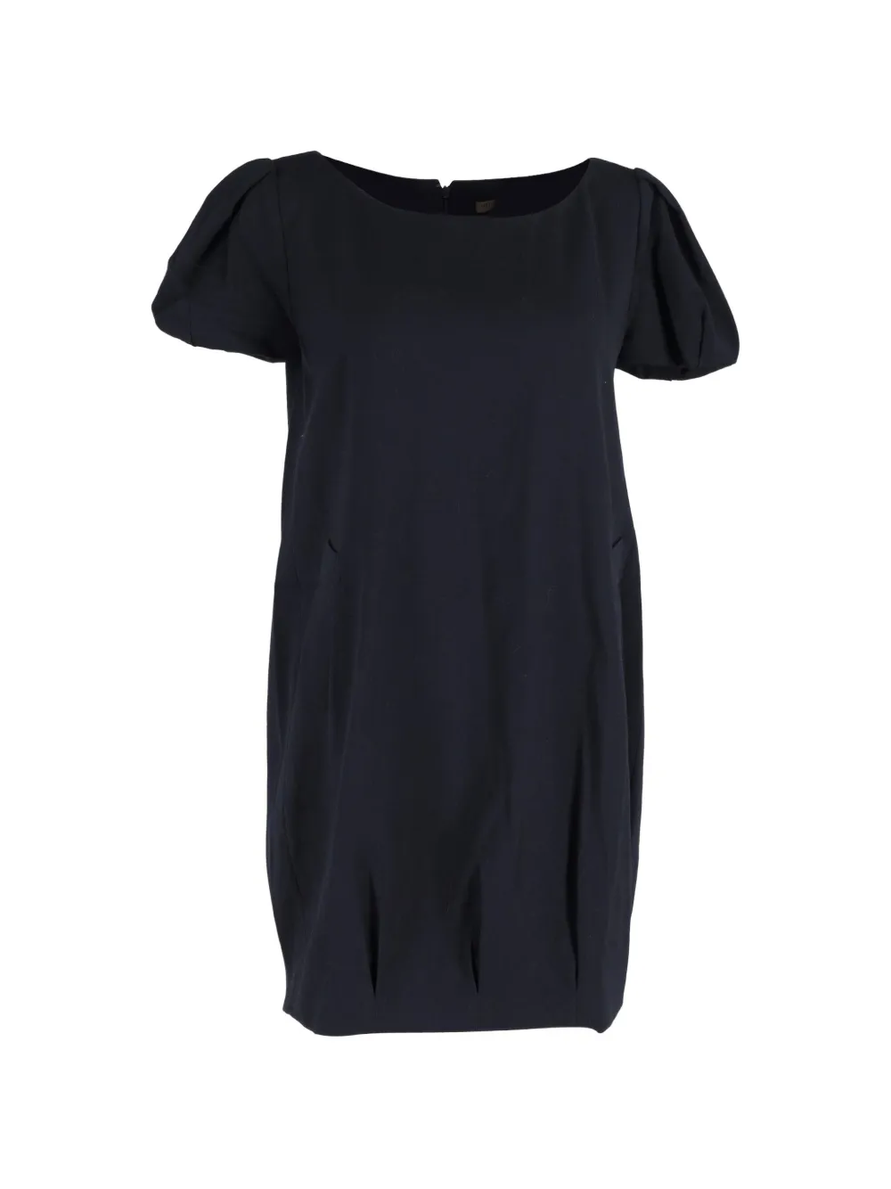 Alexander McQueen Pre-Owned puff-sleeve pocket mini dress - Blu