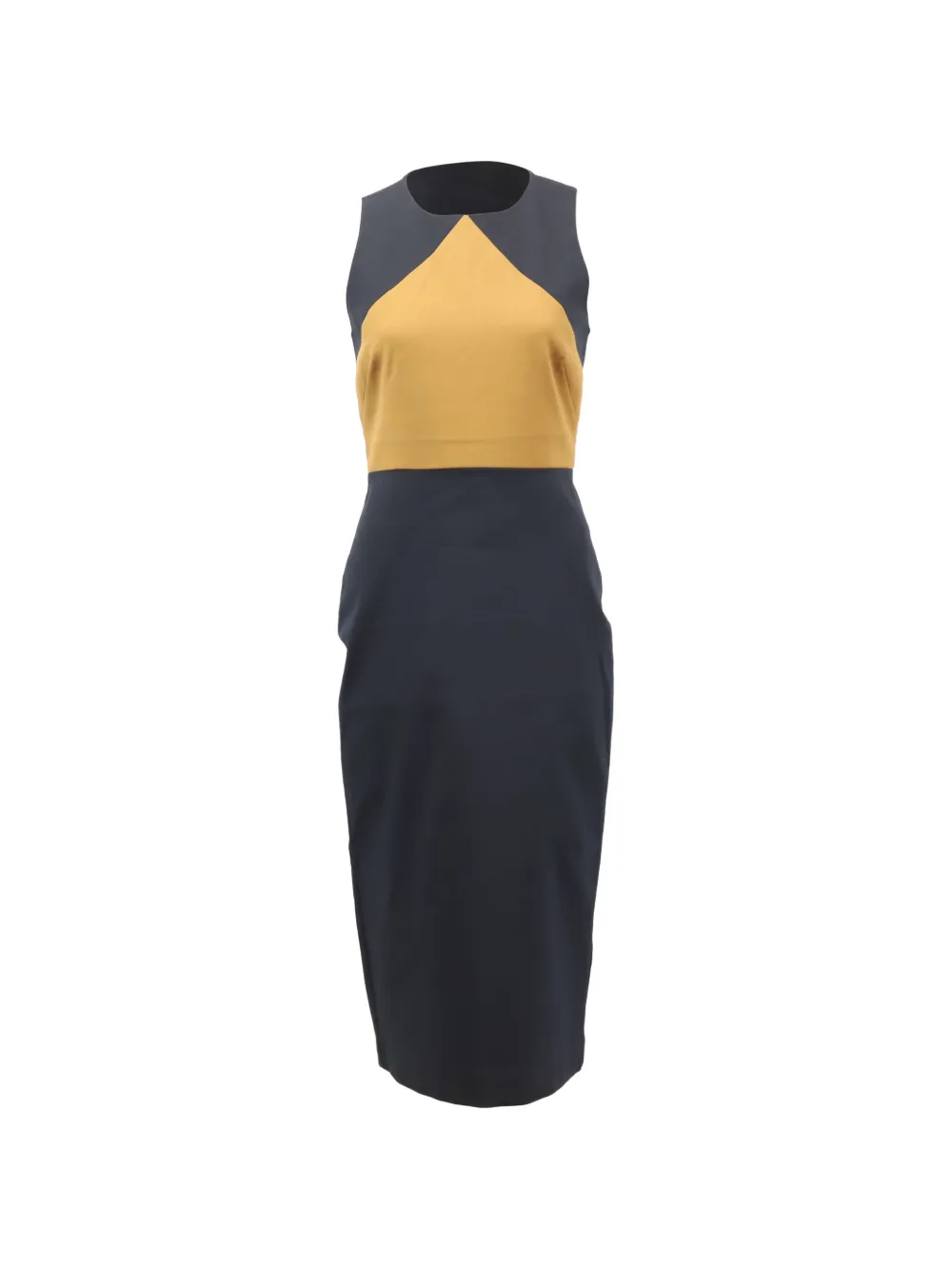 Diane Von Furstenberg Vintage sleeveless colour-block dress - Blu
