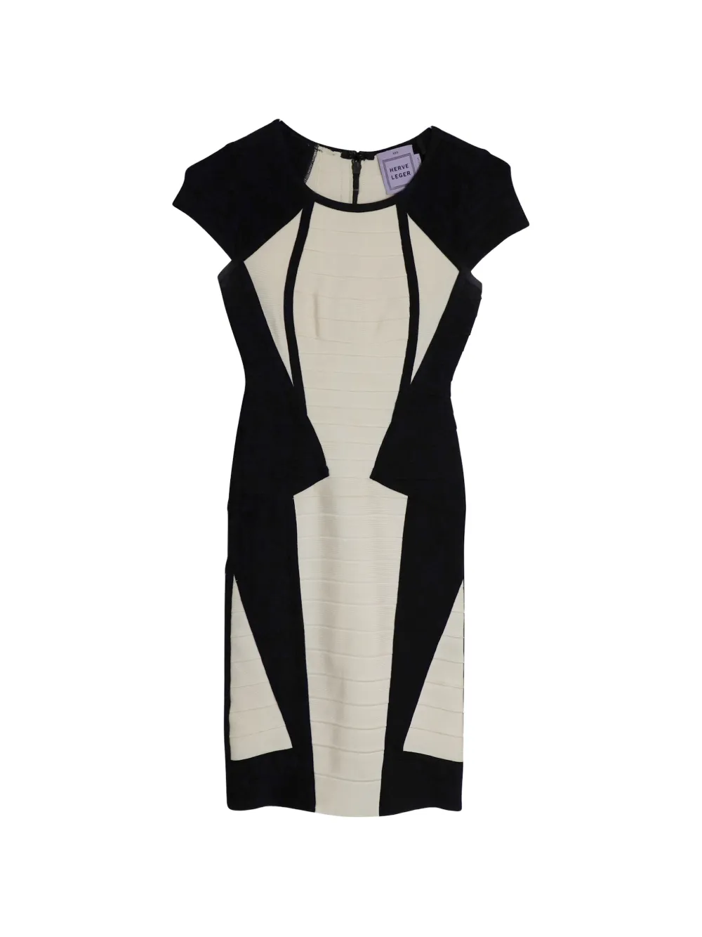 Herve Leger Akira cap-sleeve mini dress - Nero