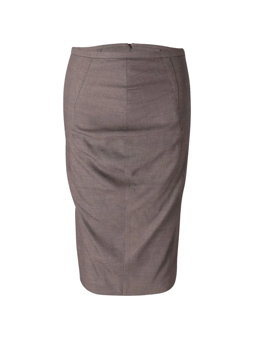 Sportmax Vintage pencil cotton midi skirt - Toni neutri