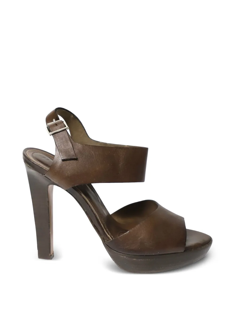 Marni Pre-Owned calf leather high heels sandals - Braun