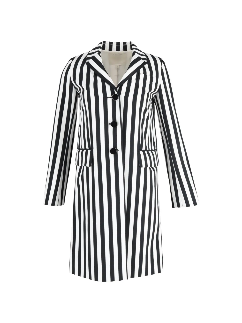 Marc Jacobs Vintage striped single-breasted trench coat - Bianco