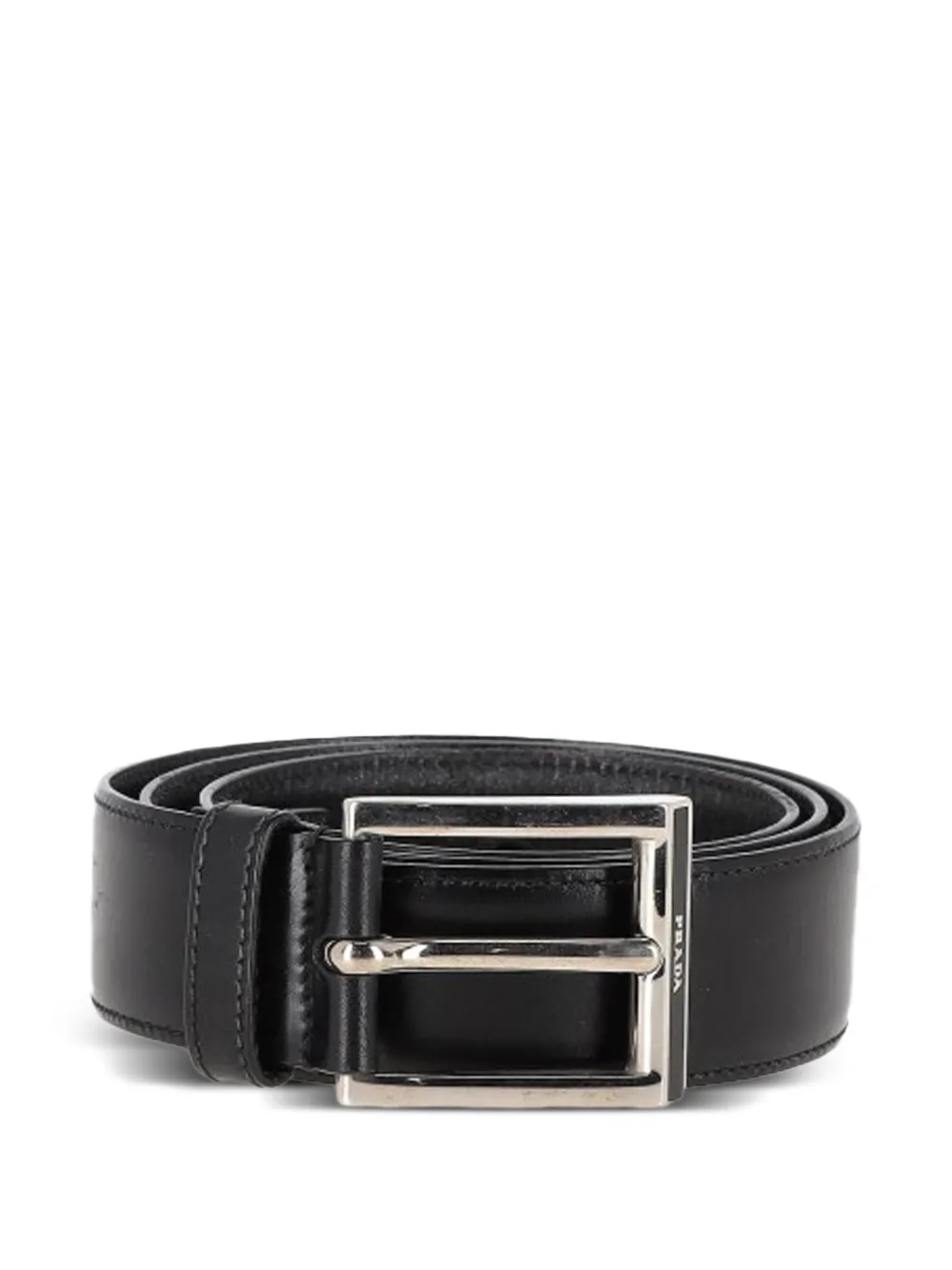 Prada Pre-Owned buckle leather belt - Nero