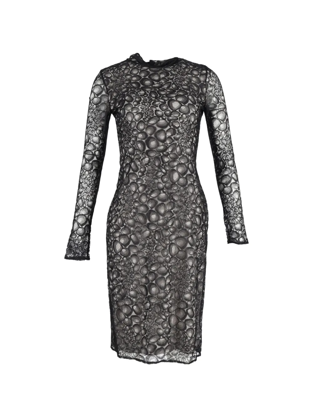 Diane Von Furstenberg Vintage long-sleeve midi dress - Nero