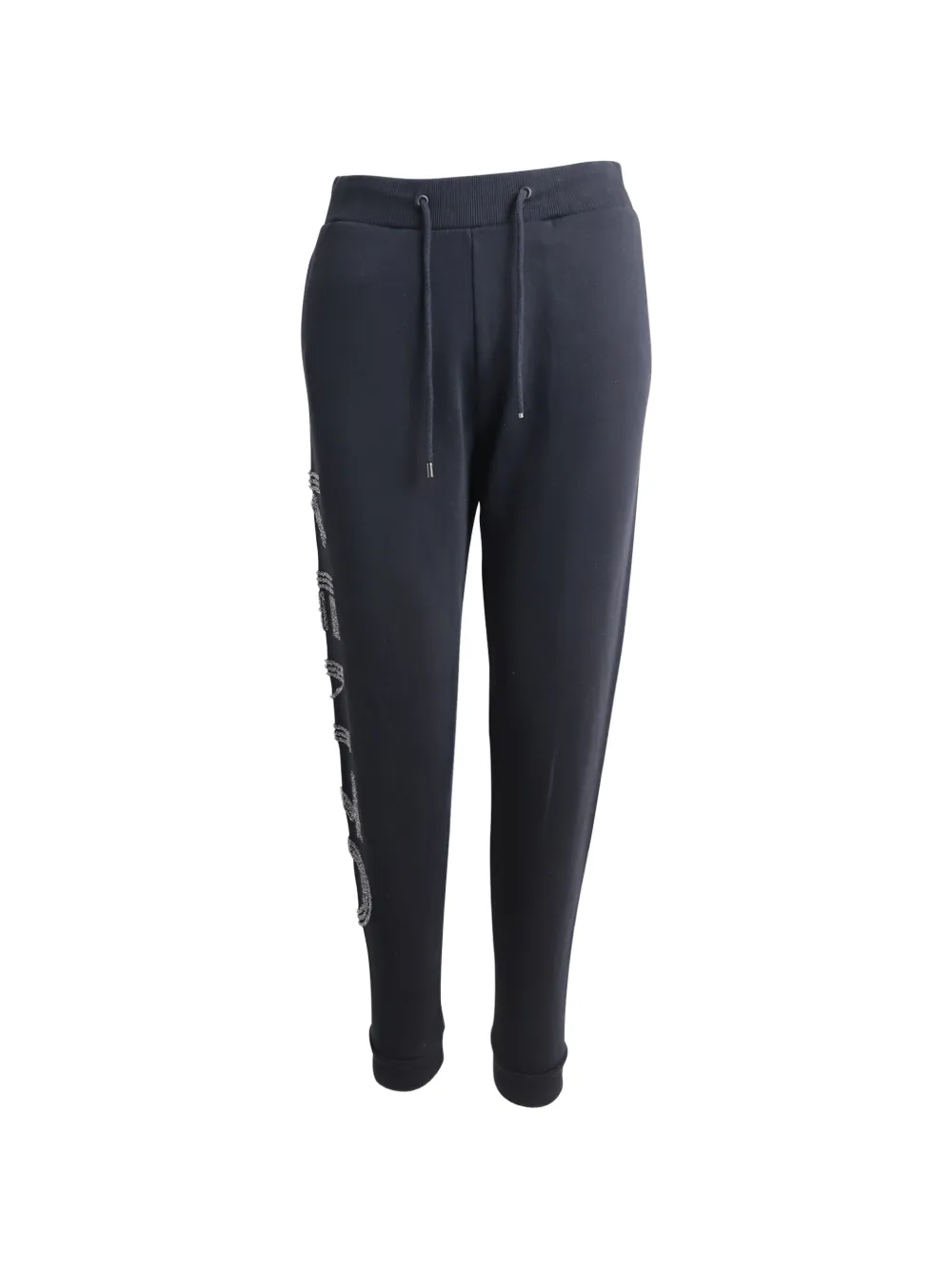 Kenzo Pre-Owned logo-printed drawstring trousers - Nero