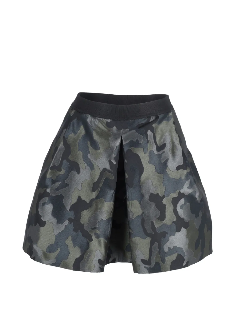 PINKO pleated camou mini skirt - Grigio