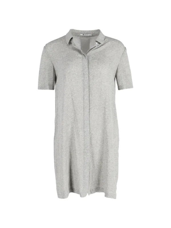Alexander Wang ワンピース グレーS Pre-Owned Alexander Wang Fray Detail Shirt Dress | Grey | FARFETCH
