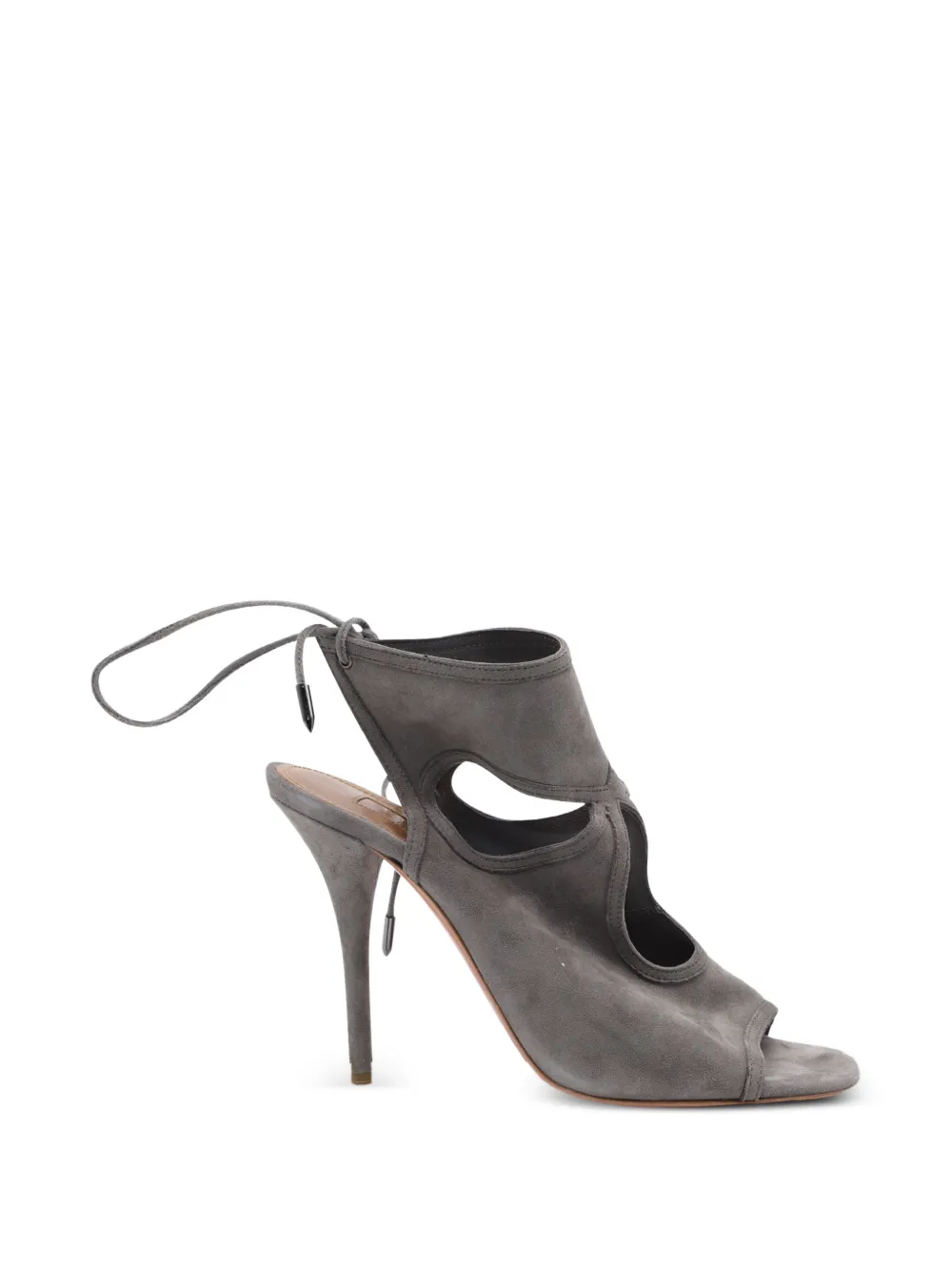 Aquazzura Sexy Thing suede sandals - Grigio
