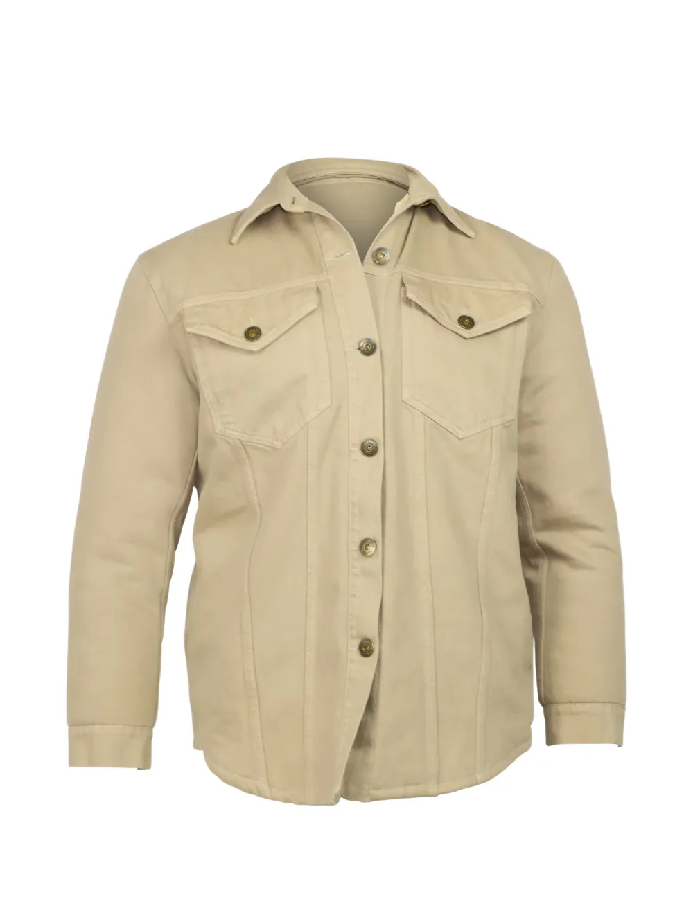 Nanushka chest-pocket cotton jacket - Toni neutri
