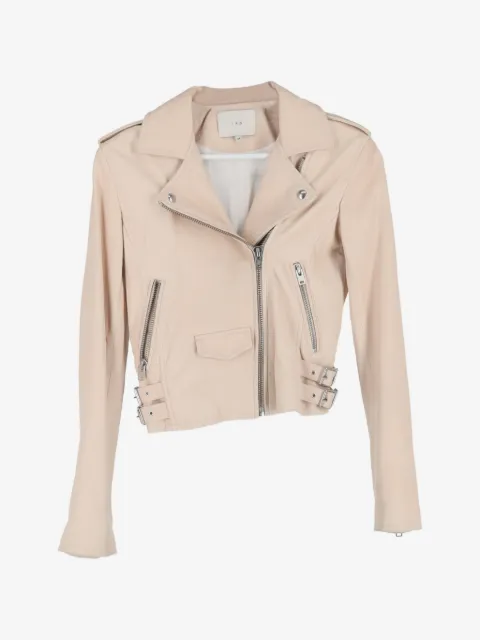 IRO zipped leather biker jacket