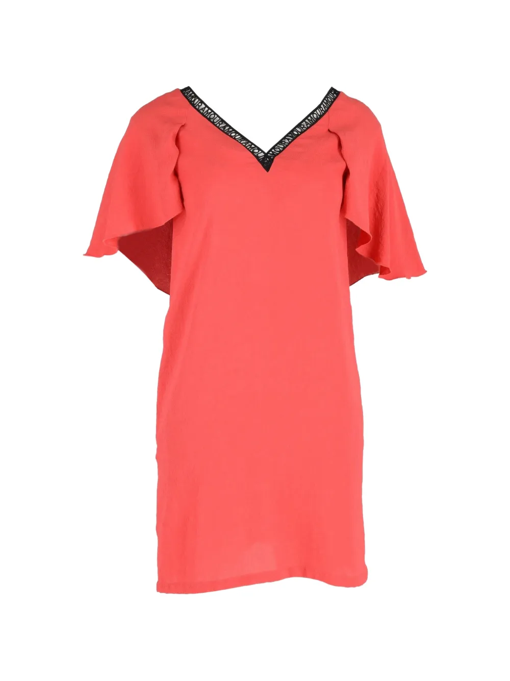 Maje flutter-sleeve V-neck dress - Rosa