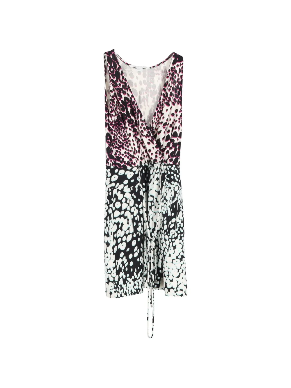 Diane Von Furstenberg Vintage drawstring pleated dress - Black