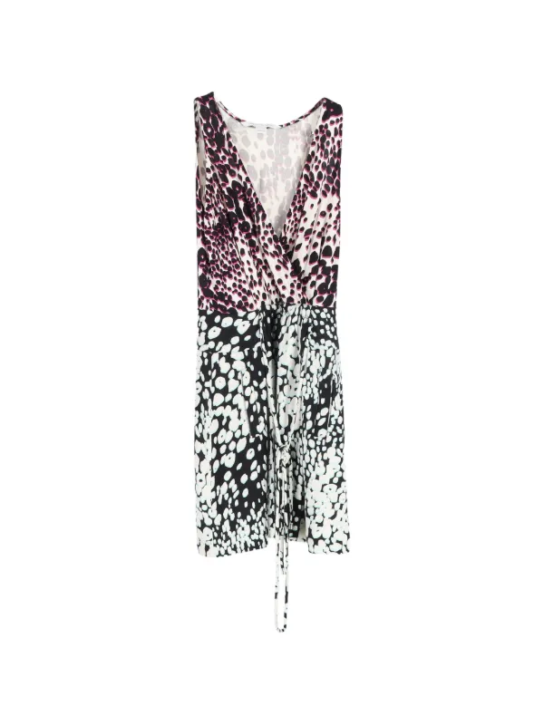Diane Von Furstenberg Drawstring Pleated Mini Dress - Black Diane Von Furstenberg Drawstring Pleated Mini Dress - Black
