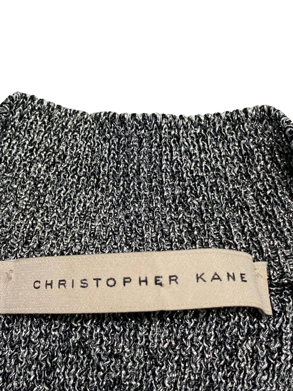Round-Neck Open-Knit Top