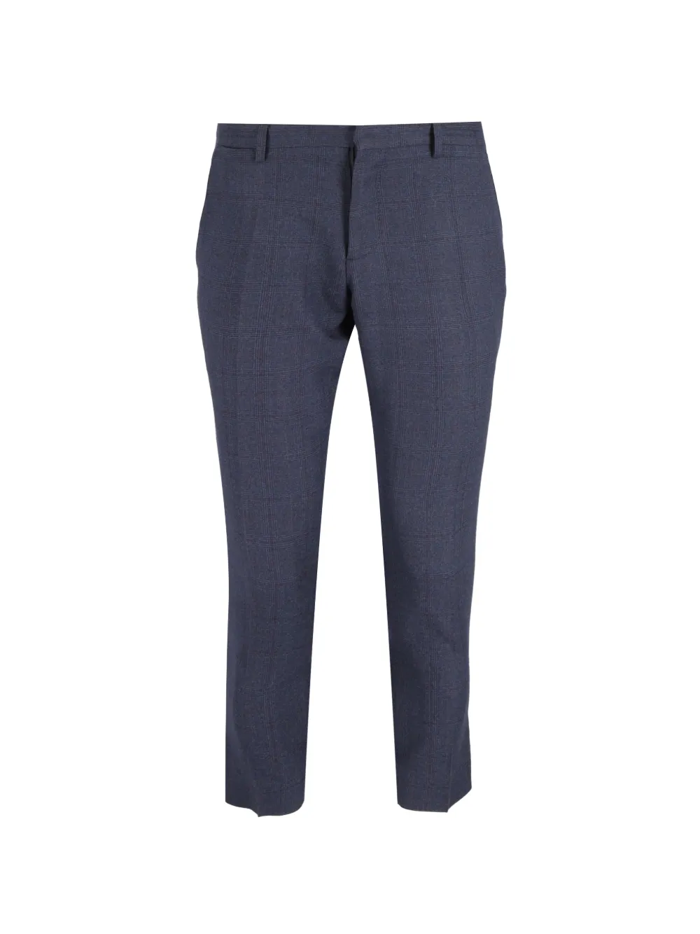 Burberry Pre-Owned plaid slim trousers - Blu