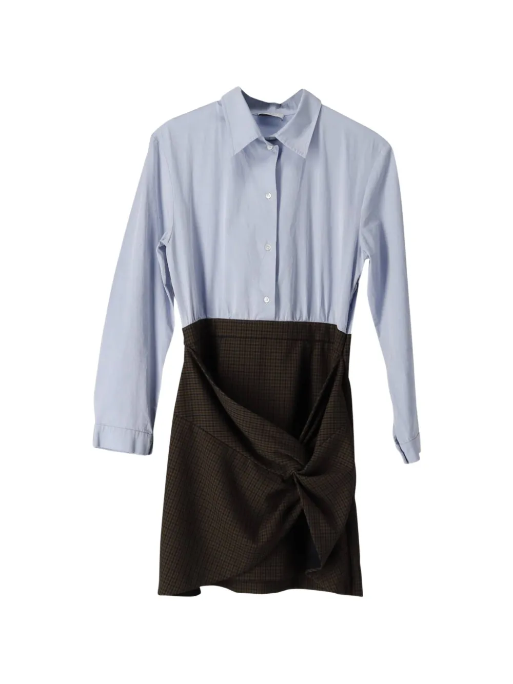 SANDRO twist-detail mini dress - Blu