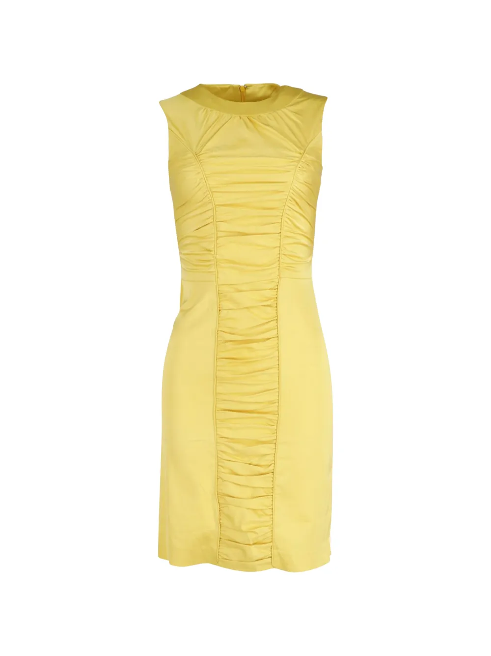 PUCCI Pre-Owned ruched sleeveless midi dress - Giallo