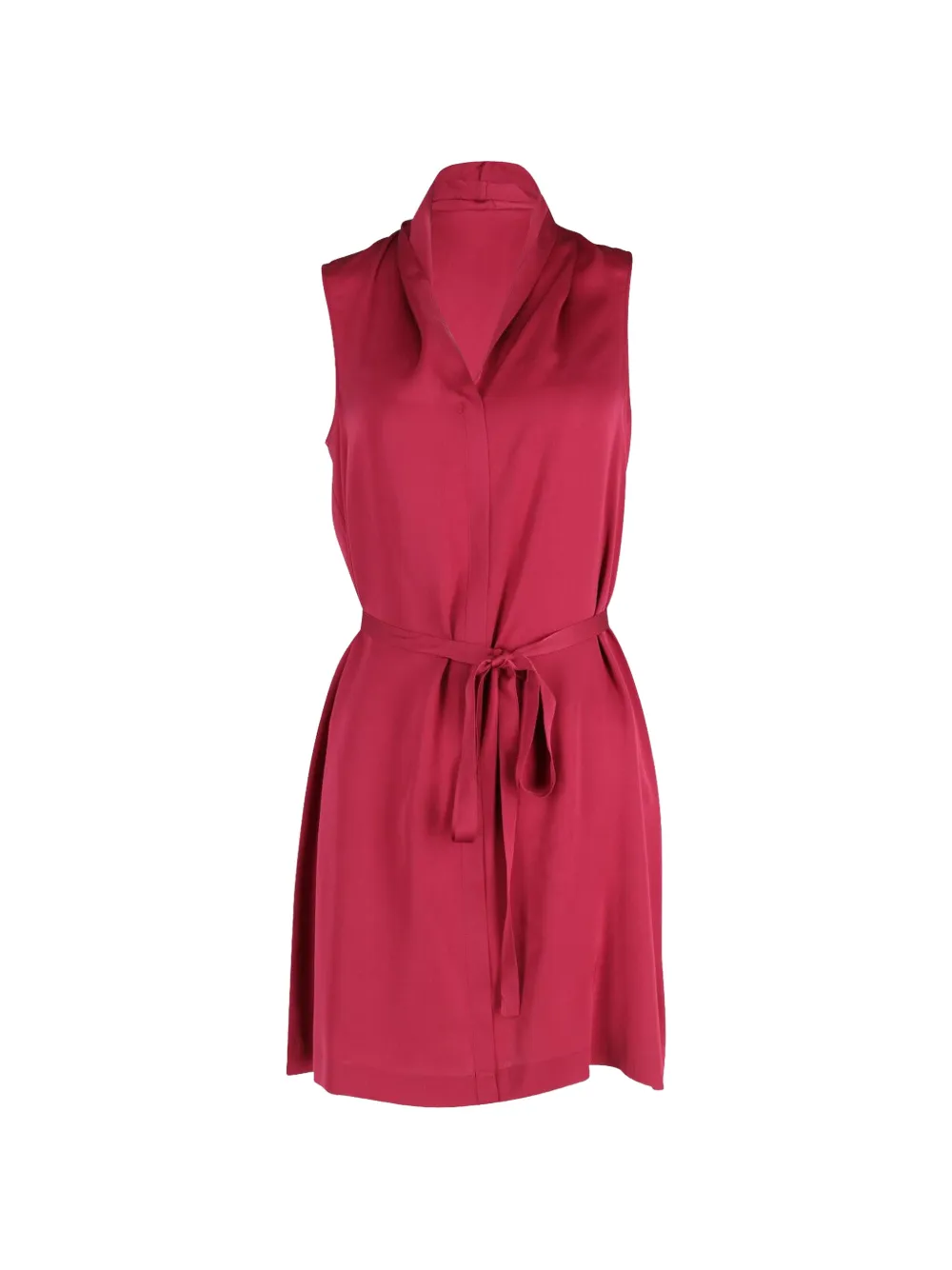 Theory belted sleeveless mini dress - Rosso