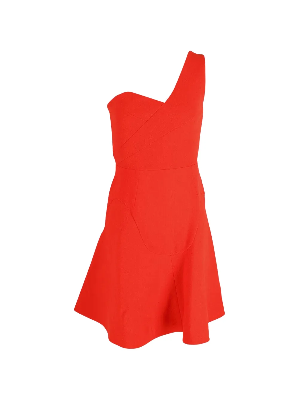 Rm By Roland Mouret one-strap ruffled mini dress - Arancione