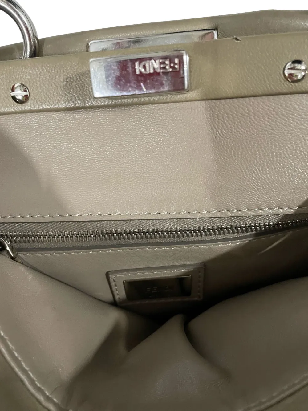 Mini Peekaboo Leather Tote Bag